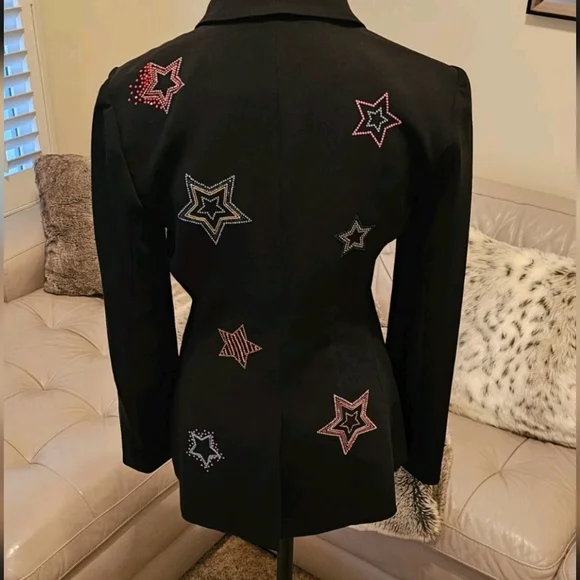 Cinq à Sept Star Embellished 'Cheyenne' Blazer Retail $699-US8-NO FLAWS - Picture 8 of 12